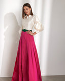 8T193-Rosa Clara Cocktail 8T193-Ivory/Fuchsia/Green