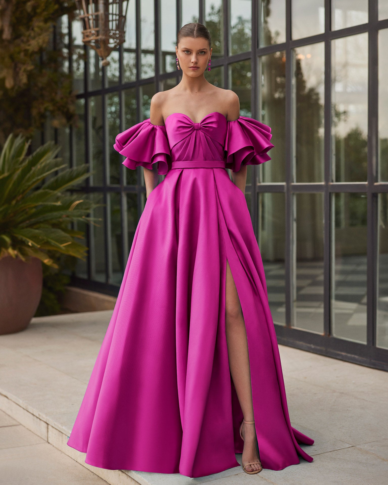 rosa clara pink dress Rosa Clara Long Pink Dress Uk Couture Club By Rosa Clara 9G1M2 Vibrant Fuchsia