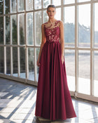 BURGUNDY/NUDE