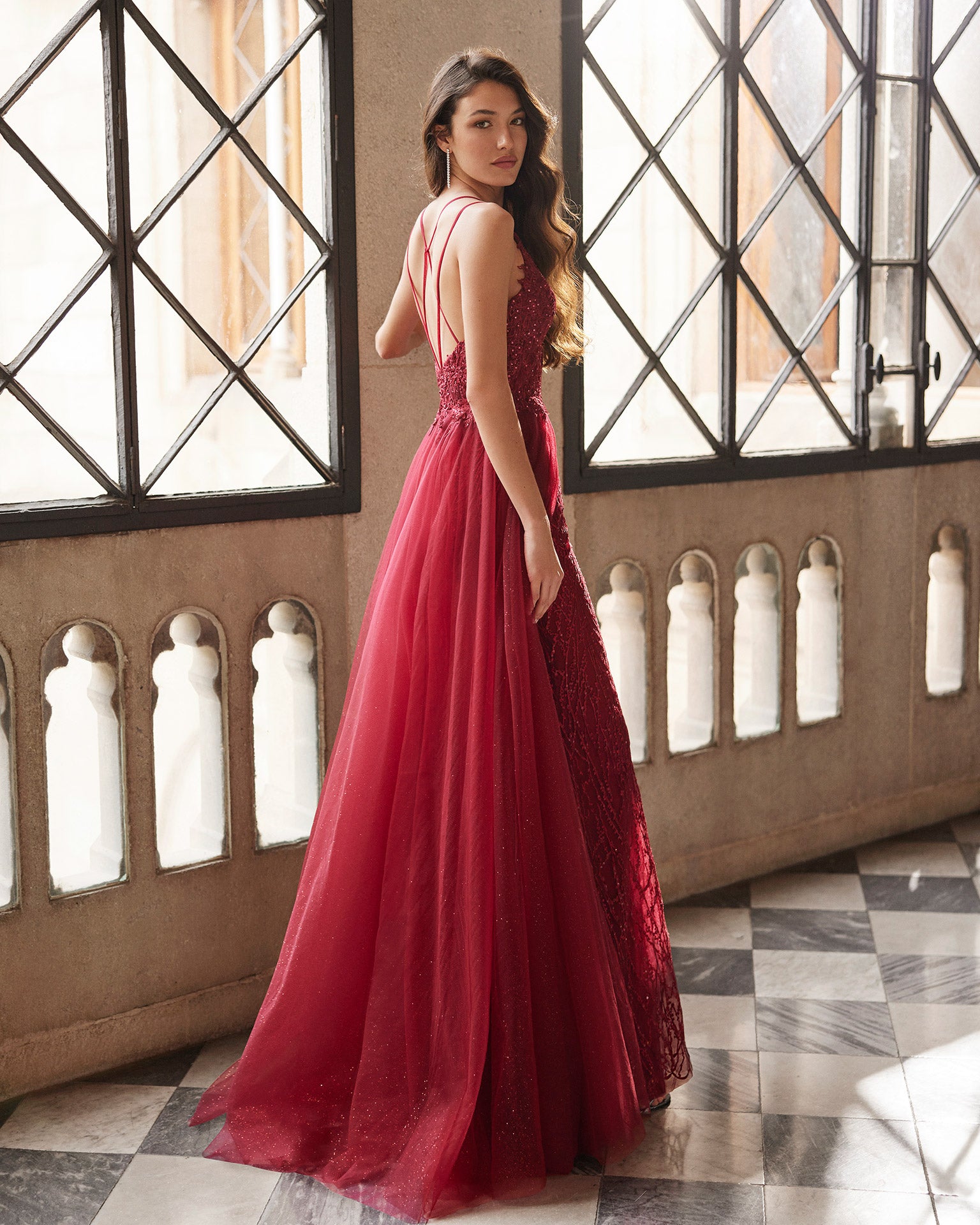 Burgundy Cocktail Dress